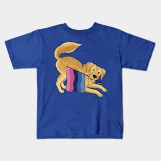 Pride Doggos Alternates: Omnisexual Golden Retriever Kids T-Shirt